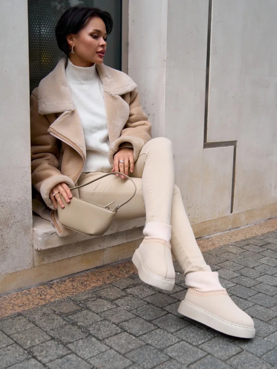 женские угги,модные образы,модные угги,зимний стиль одежды