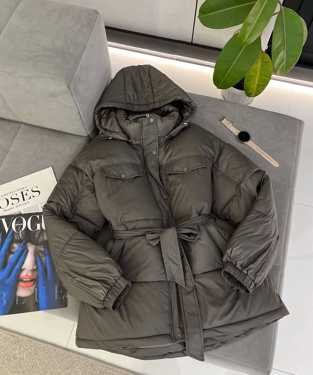 куртка женская,куртка оверсайз,женские пуховики,куртка с поясом,куртка пуховик женская