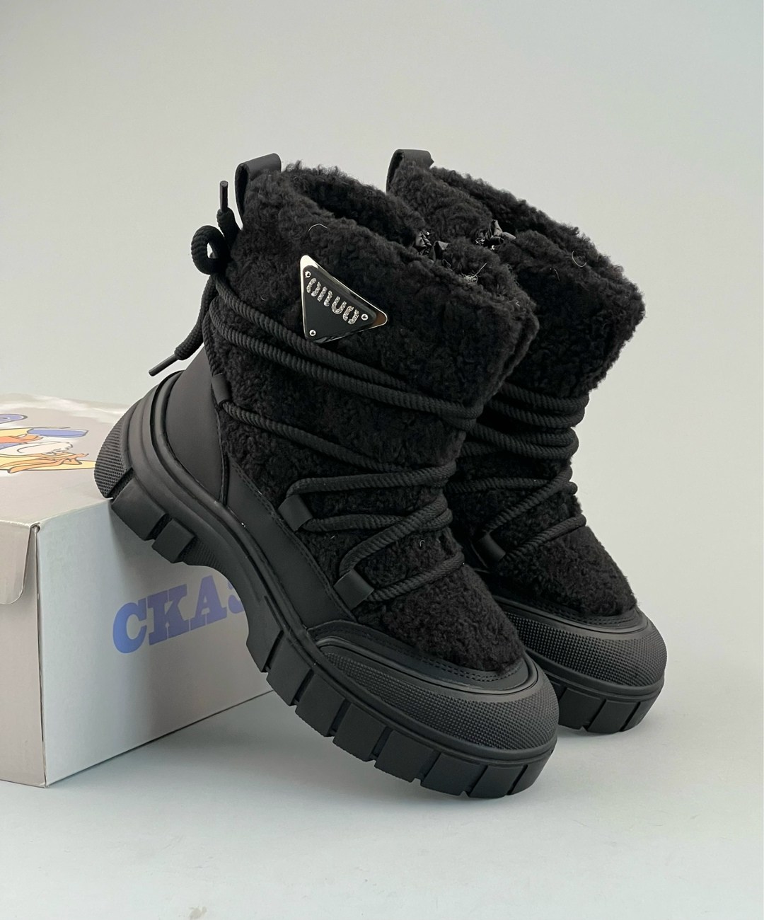 дутики прада женские,,луноходы женские,зимняя  женская,женская