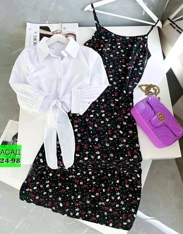 комплект сарафан и рубашка, ,костюмы двойки,платье с рубашкой,женское платье рубашка