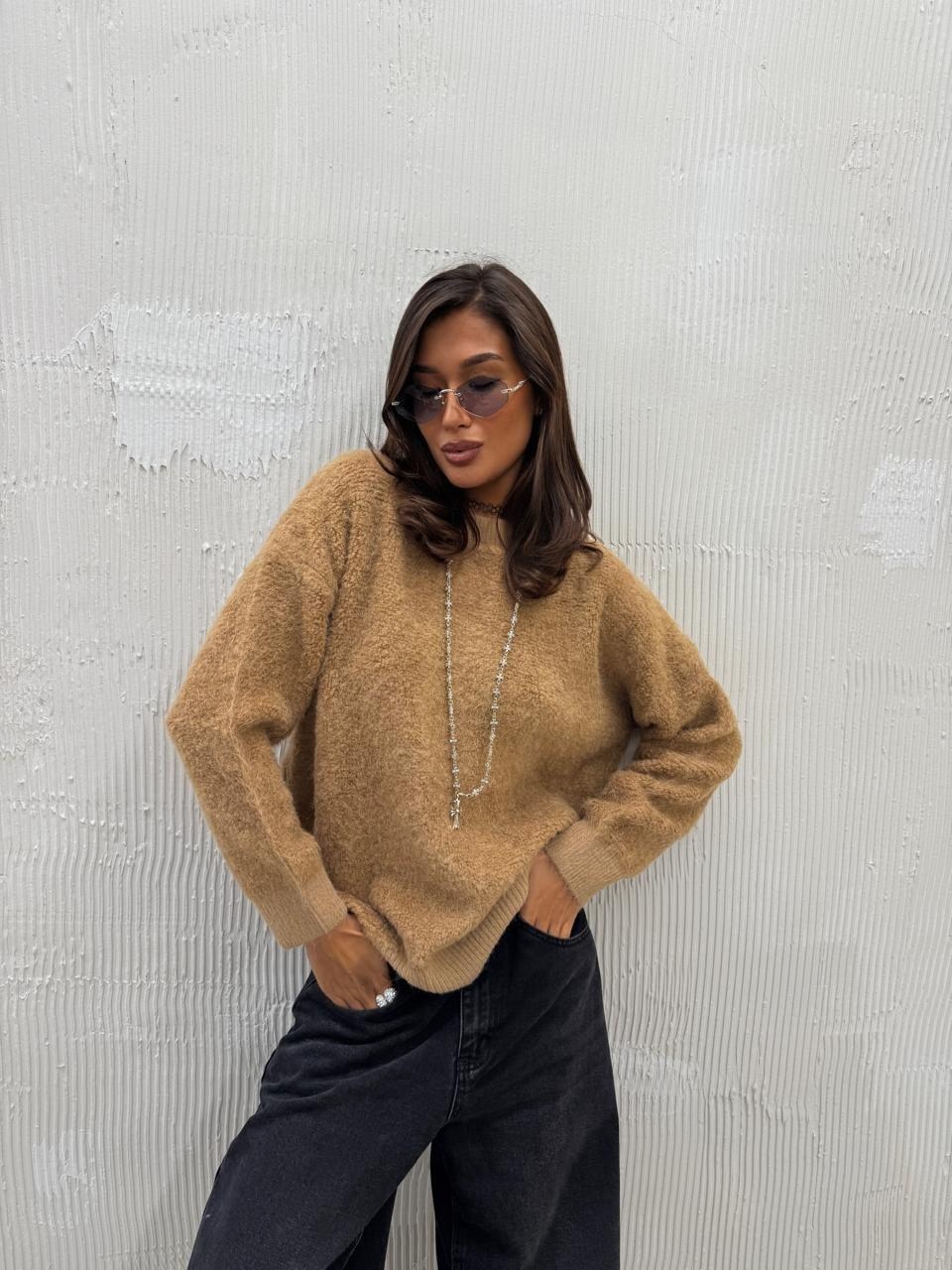 джемпер оверсайз,свитер удлиненная,вязаный свитер оверсайз,кофта свитер,бирюзовый джемпер