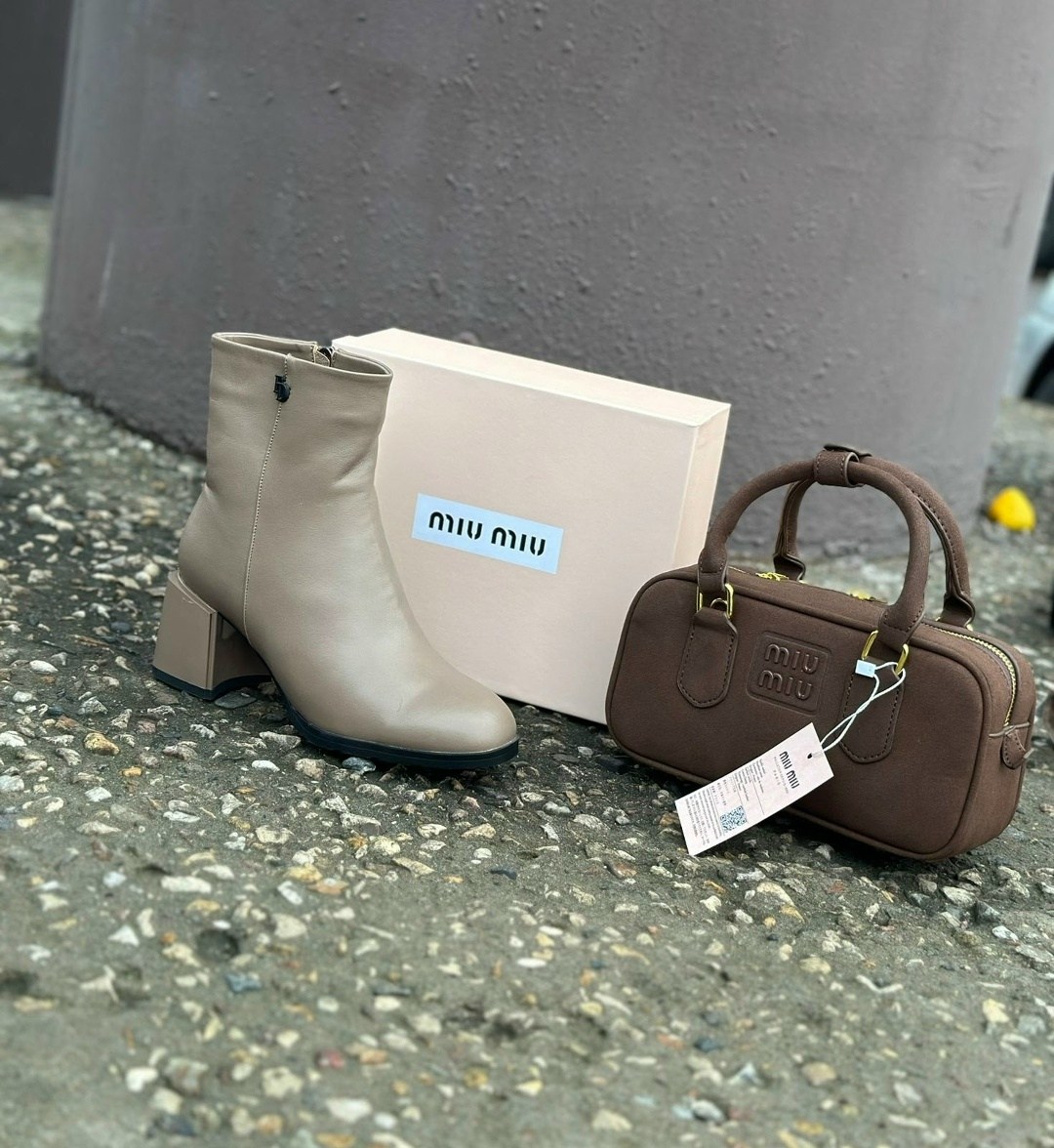 ботильоны miu miu,ботинки miu miu,,демисезонная ,женские ботильоны