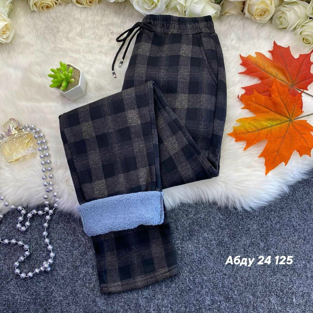 брюки женские в клетку,штаны в клетку,брюки теплые,теплые штаны,брюки в клетку