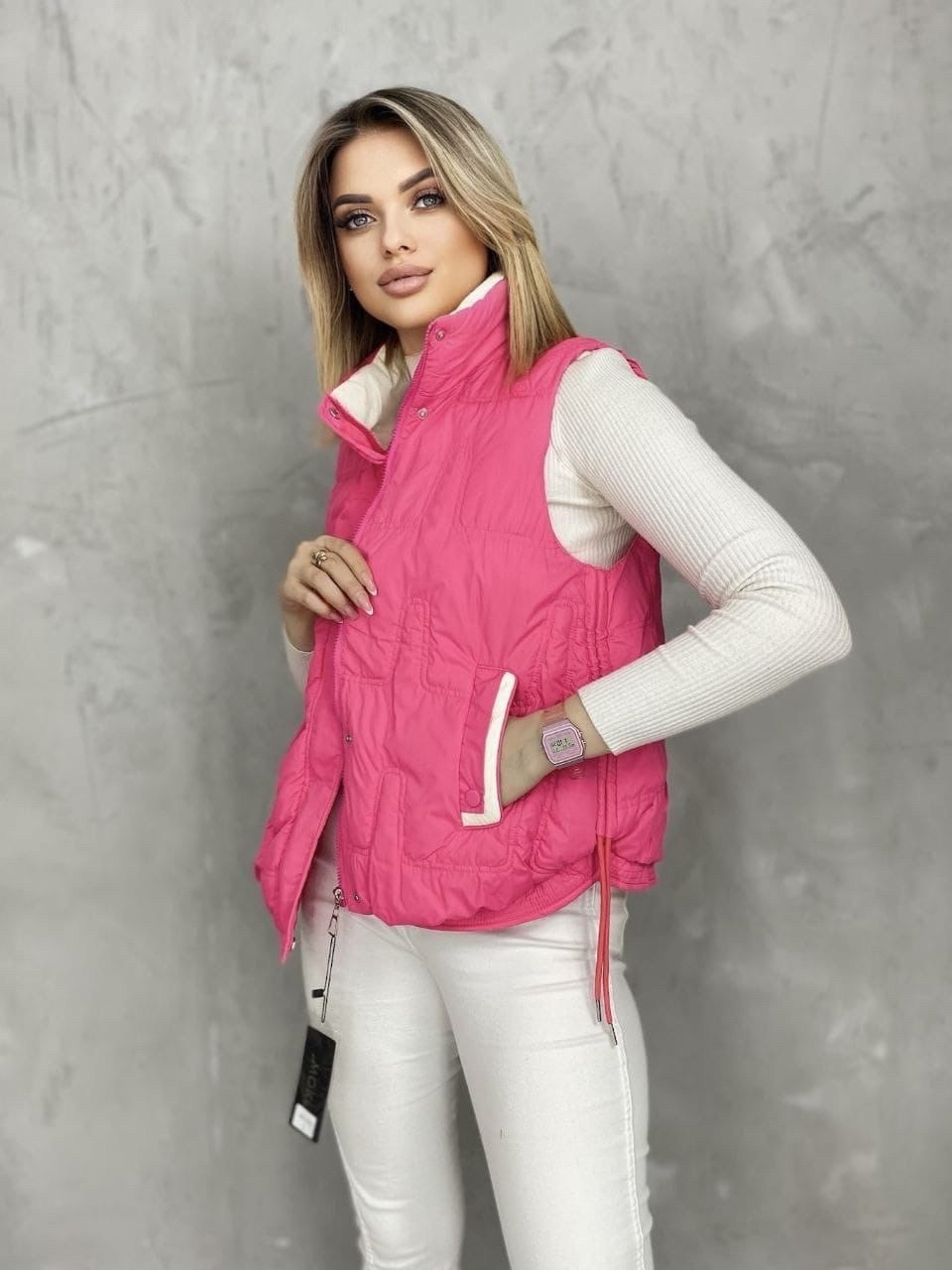 жилетка двухсторонняя,женские жилетки,женские жилеты,жилет,демисезонный жилет