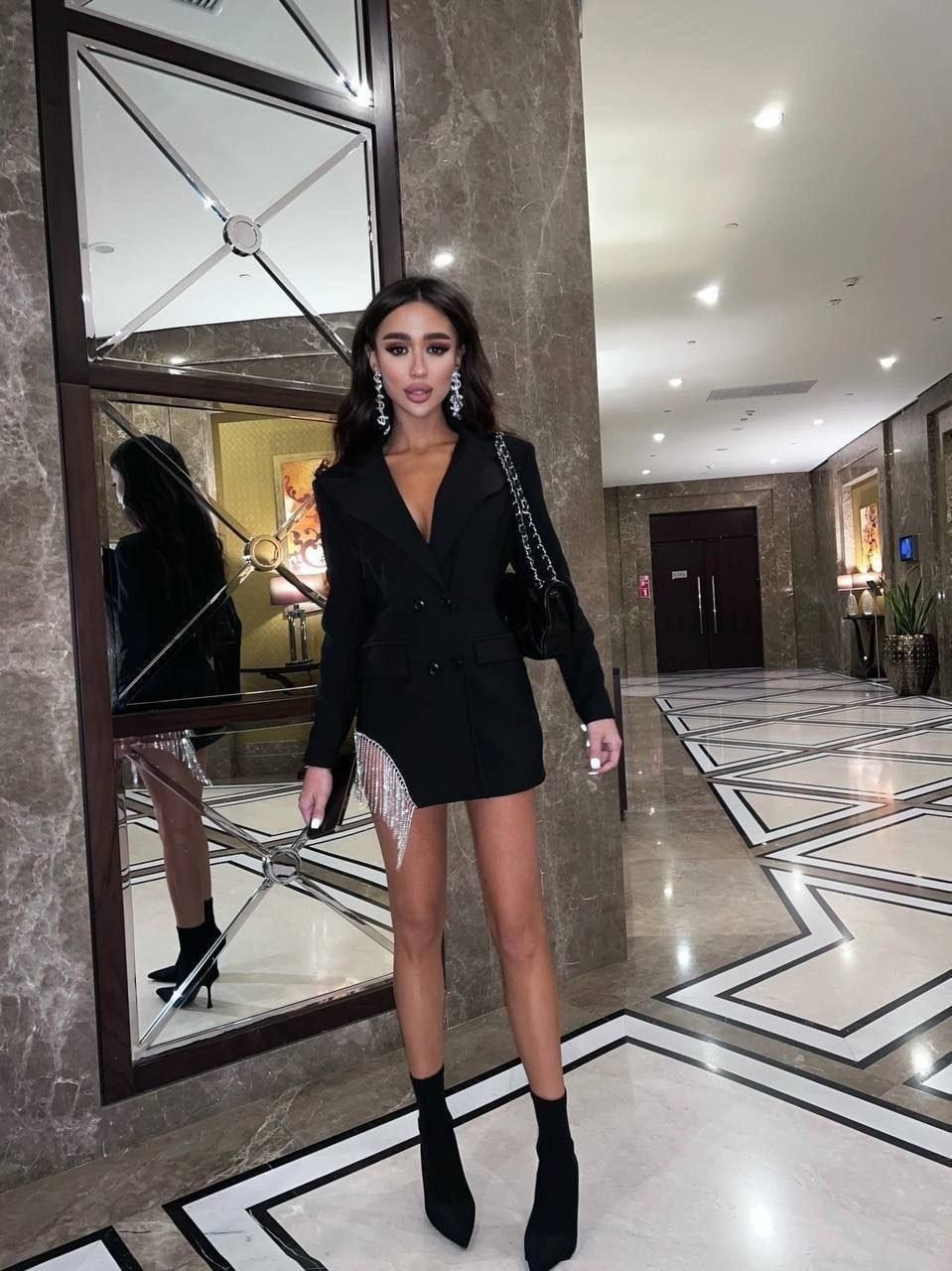 девушка,платье модное,короткое платье,платье пиджак,мини платье