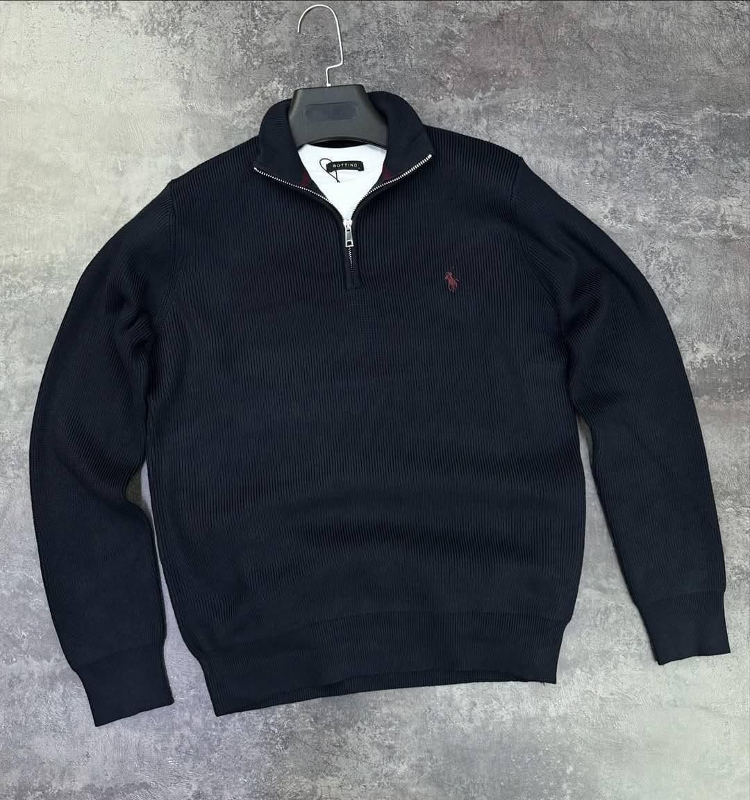 свитер с воротником,свитера мужская,поло свитер,коричневая кофта,мужская мода