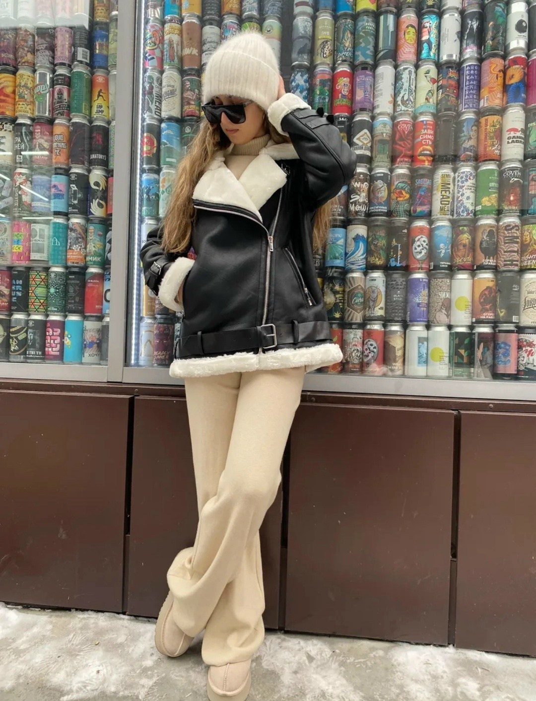 дубленка зимняя,стильная дубленка,дубленка авиатор,модные дубленки,зимняя мода