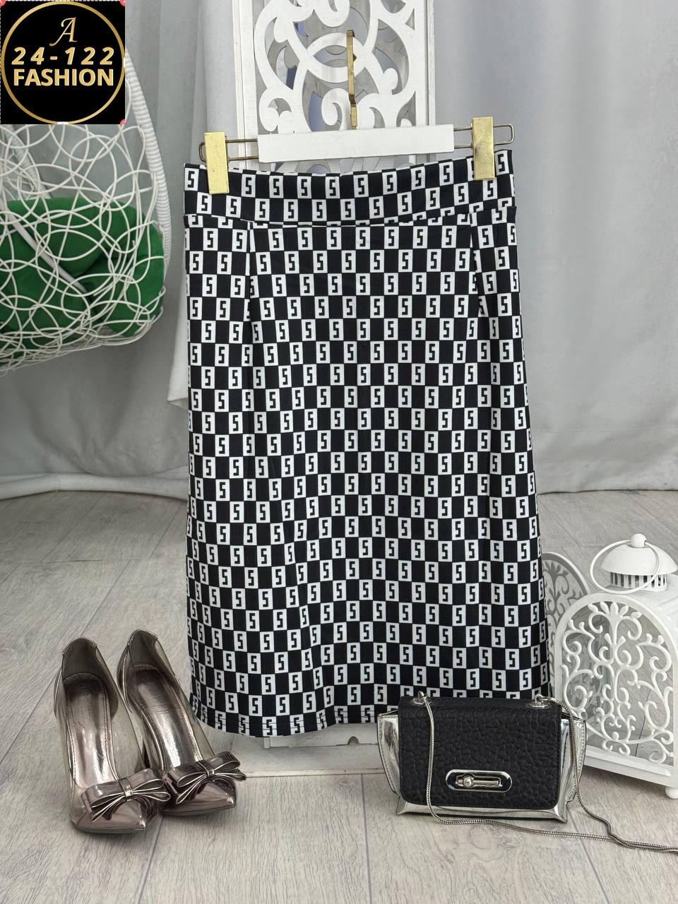 женская юбка,юбка,юбка с узором,трикотажная юбка,юбка с принтом