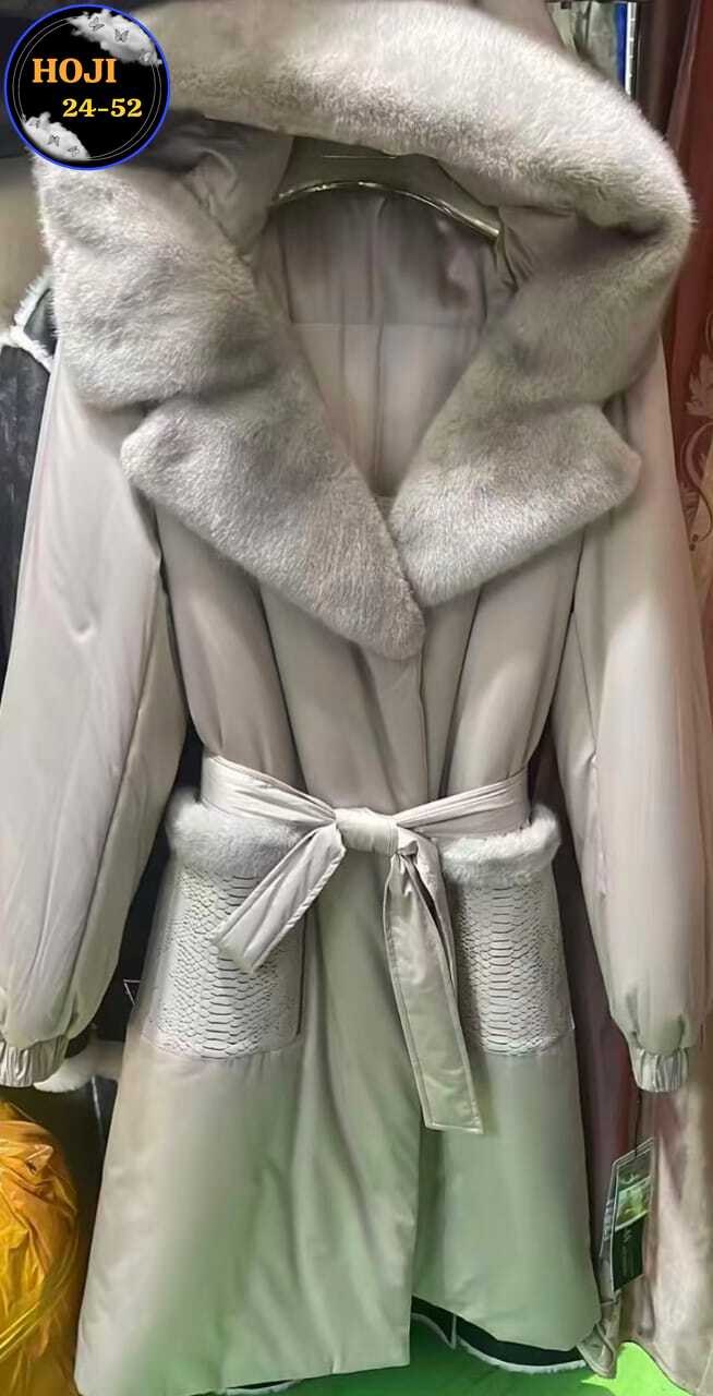 пальто зимнее женское,зимнее кожаное пальто с капюшоном,пальто с мехом,пехора пальто,утепленное пальто