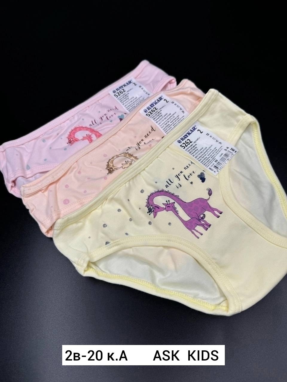 комплект трусов для девочек baykar,комплект трусов слипы baykar для девочек,детское нижнее белье для девочек,трусы для девочек baykar,трусы для девочек