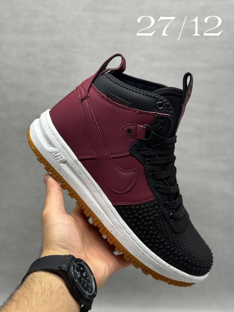 кроссовки nike lunar force 1 duckboot,nike lunar force 1 duckboot,nike lunar force 1 duckboot бордовые,nike lunar force 1 duckboot red,кроссовки nike lunar force 1