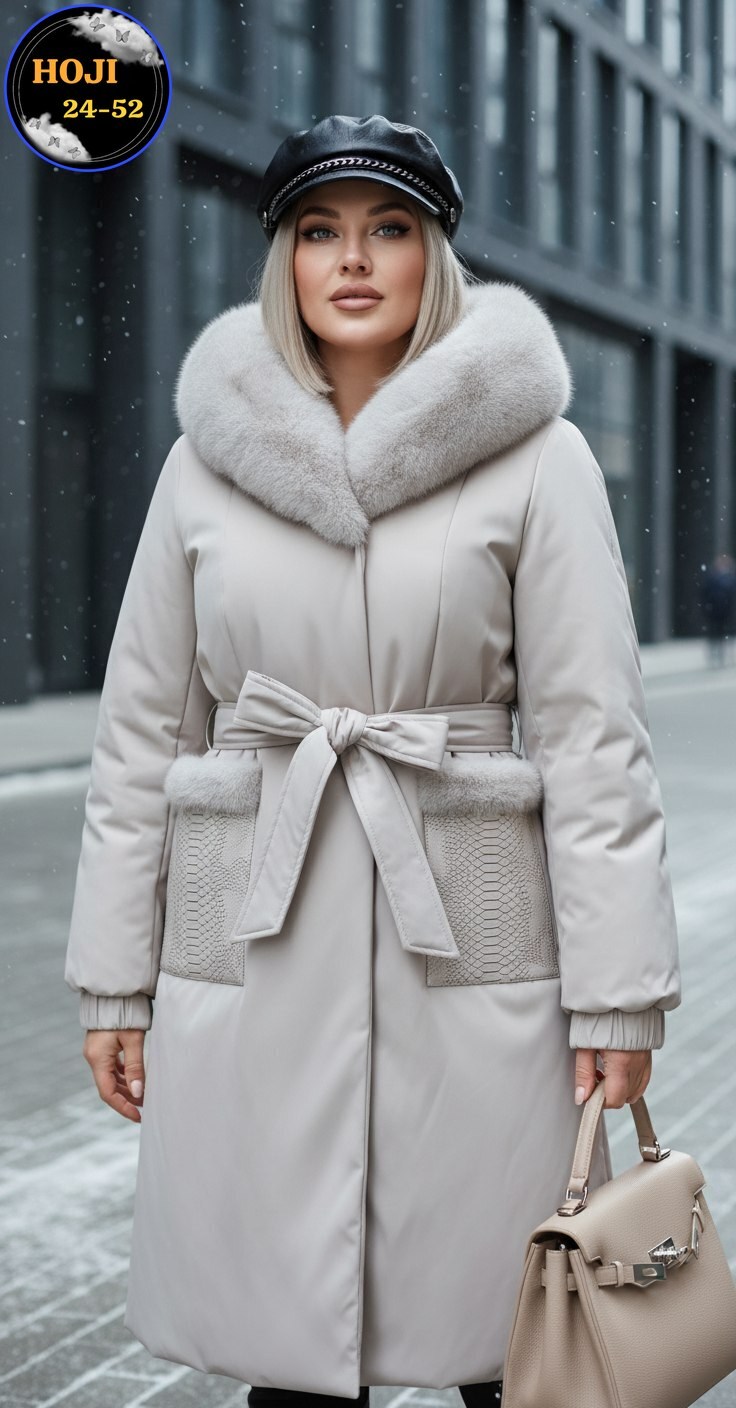 пальто зимнее женское,зимнее кожаное пальто с капюшоном,пальто с мехом,пехора пальто,утепленное пальто