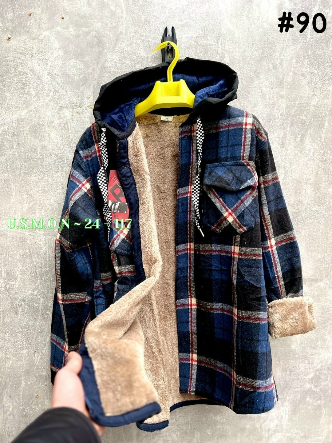 рубашка с капюшоном,рубашка теплая,рубашка на меху,рубашка в клетку с капюшоном,рубашка на флисе