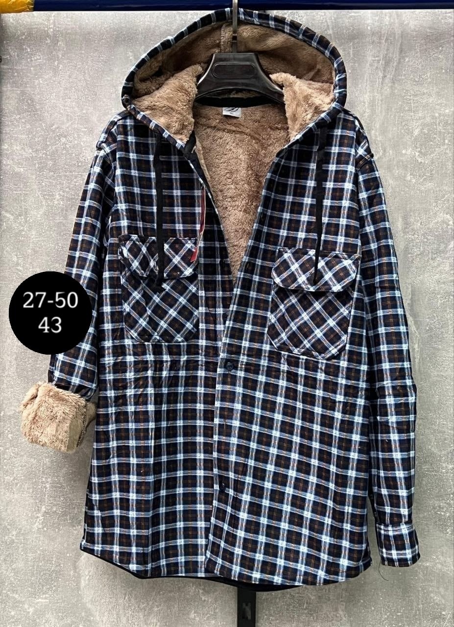 рубашка с капюшоном,куртка в клетку,клетчатая куртка,клетчатая рубашка с капюшоном,рубашка тёплая с мехом