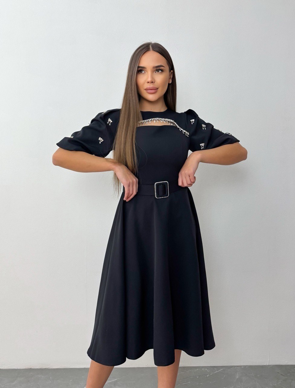 платье креп,платье с поясом,элегантное платье,модное платье,платье