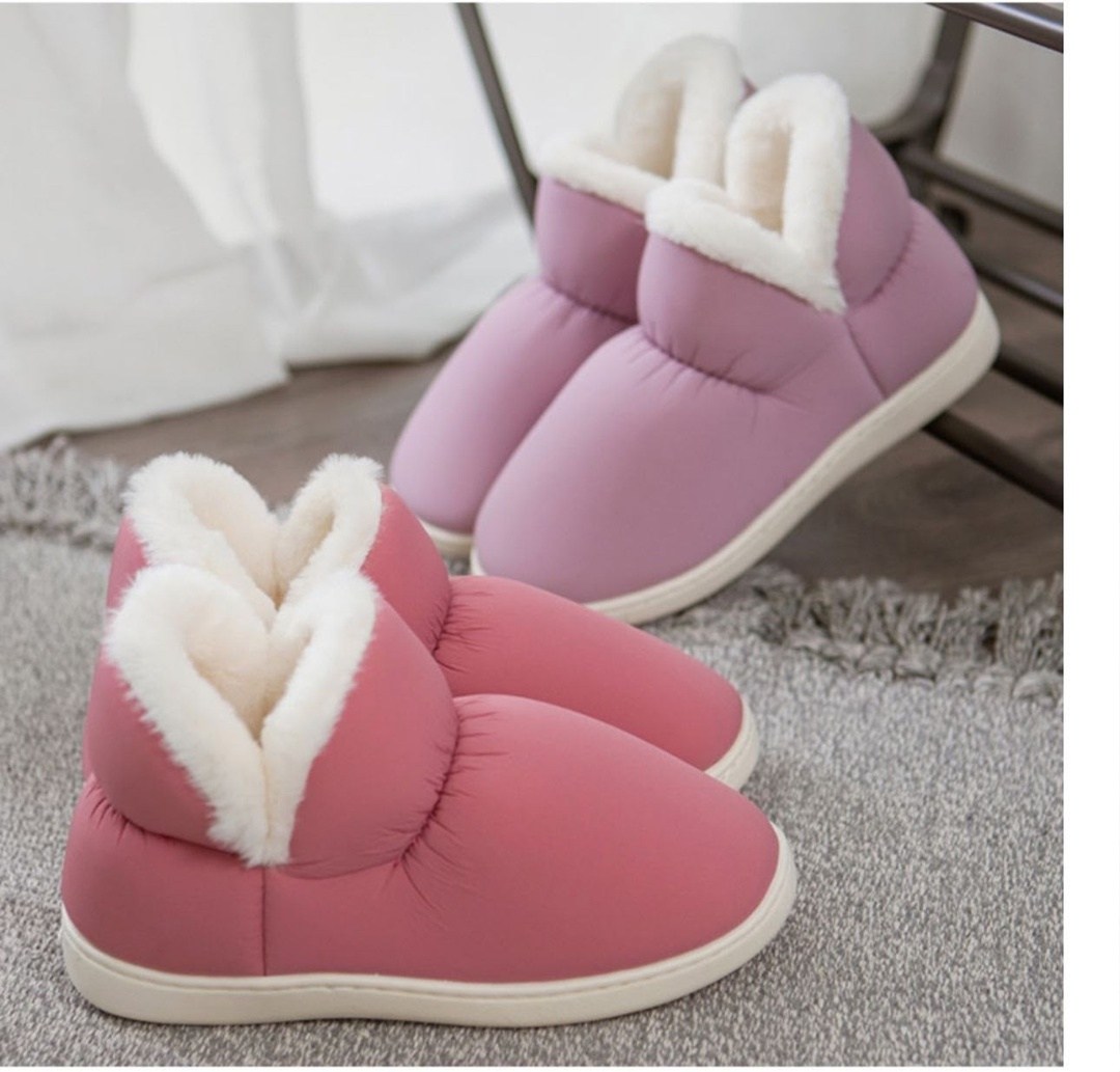 теплые тапочки,,тапки дутики,меховая ,тапочки женские для дома