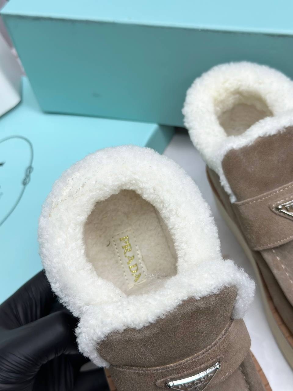 ,прада ботинки,лоферы prada,ботинки prada,зимняя