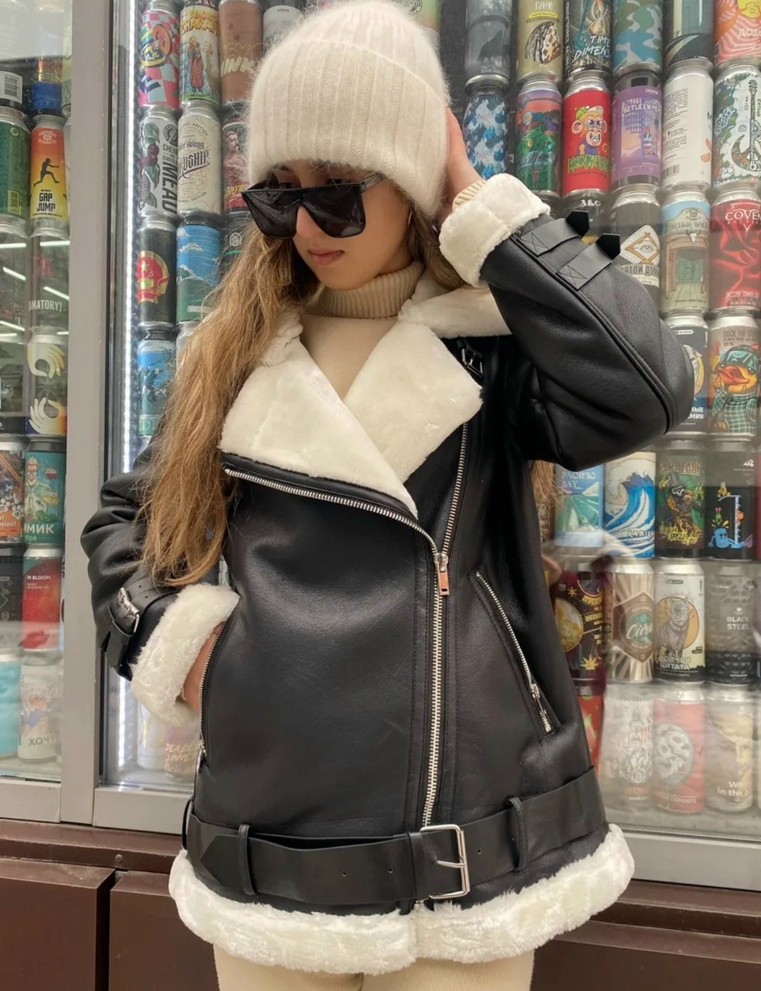 дубленка зимняя,стильная дубленка,дубленка авиатор,модные дубленки,зимняя мода