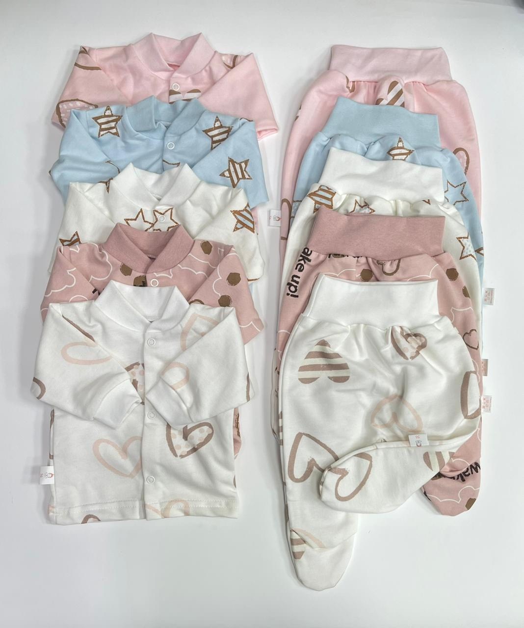 комплект для новорожденного распашонка,комплект для новорожденного,комплект ползунки и кофточка,одежда для новорожденного,распашонки в комплекте