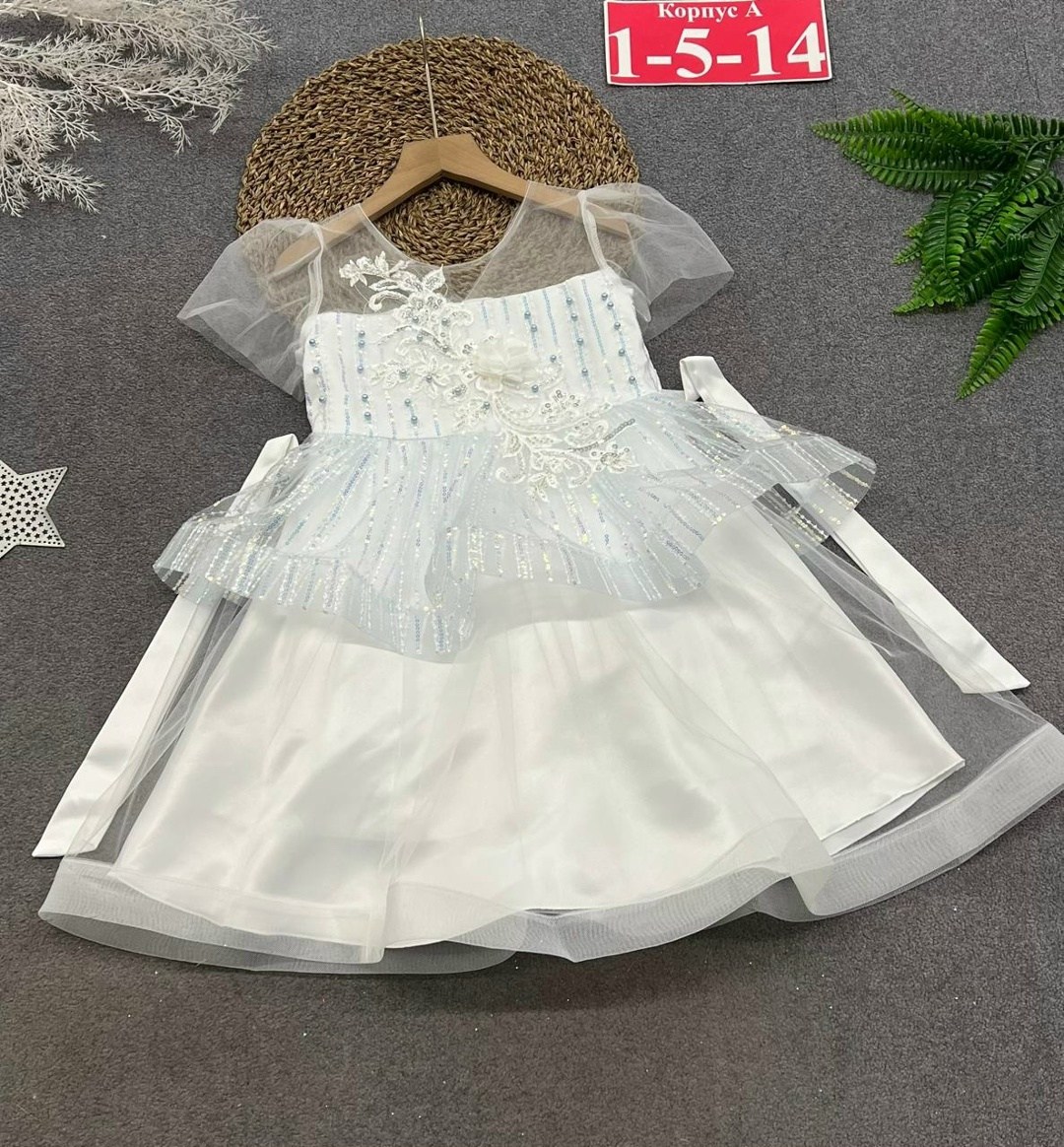 нарядное платье для девочки,платье для девочек нарядное праздничное,детские платья нарядные,платье детская,платье снежинка нарядное