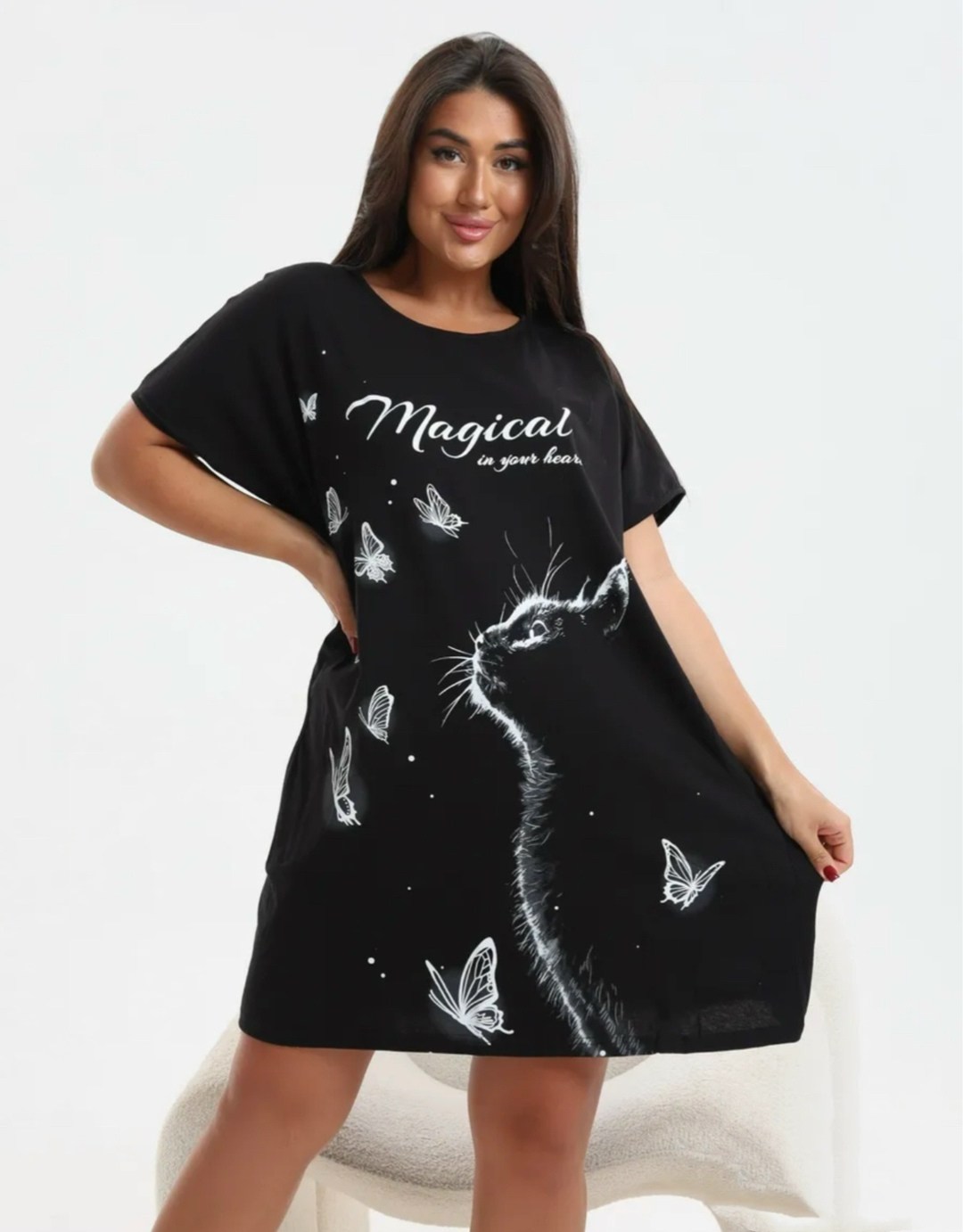 туника женская,туника женская трикотажная домашняя,черная женская футболка,женская футболка,туника женская трикотажная