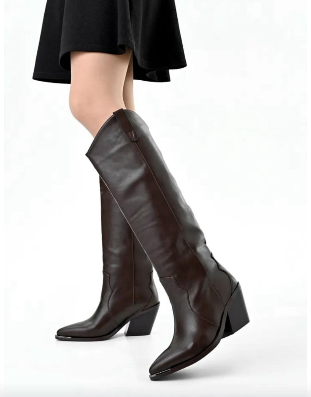 кожаные сапоги,сапог женский,коричневые сапоги,модные сапоги,сапоги демисезонные на каблуке