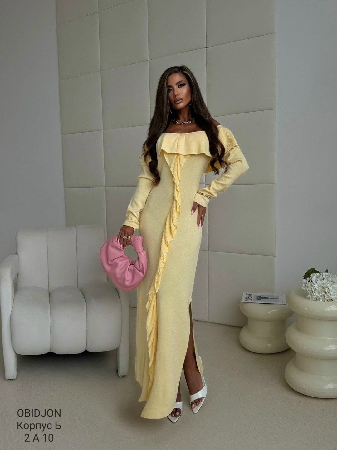 женские длинные платья,длинное платье,платье с рюшами,модное платье,шелковое платье