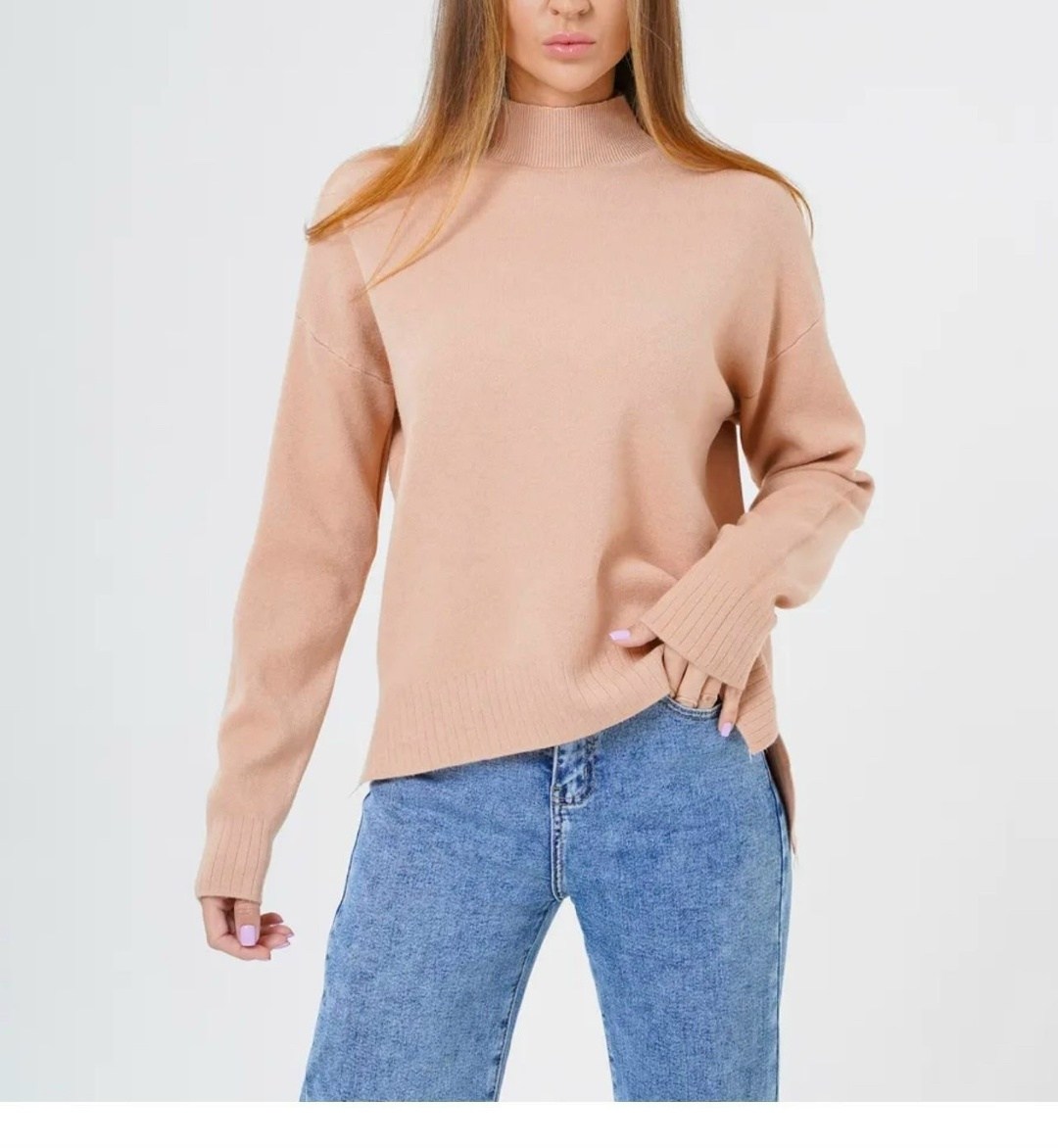 бежевый свитер оверсайз,бежевый джемпер,бежевый свитер,свитер удлиненный оверсайз,женские свитера