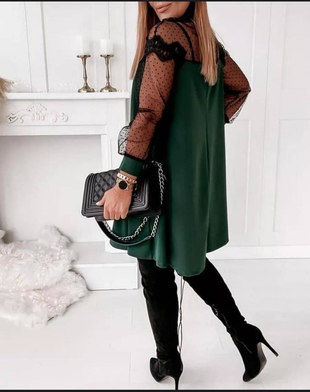 платье с кружевами,вечернее платье трапеция,платье с сеткой,нарядное платье трапеция,туника стильная