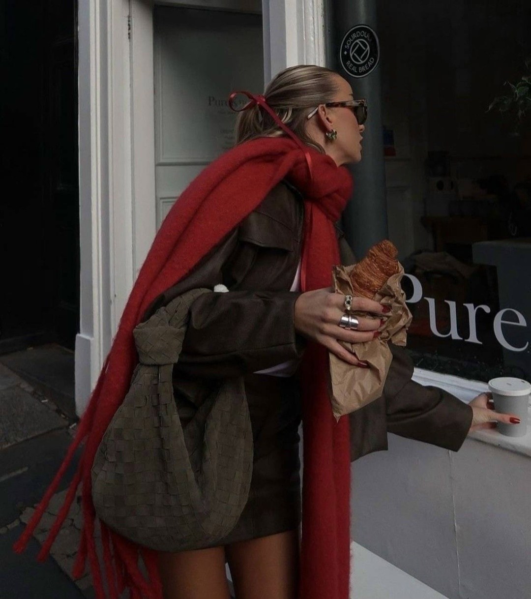 модные образы,женский теплый шарф,модные шарфы,стиль и мода