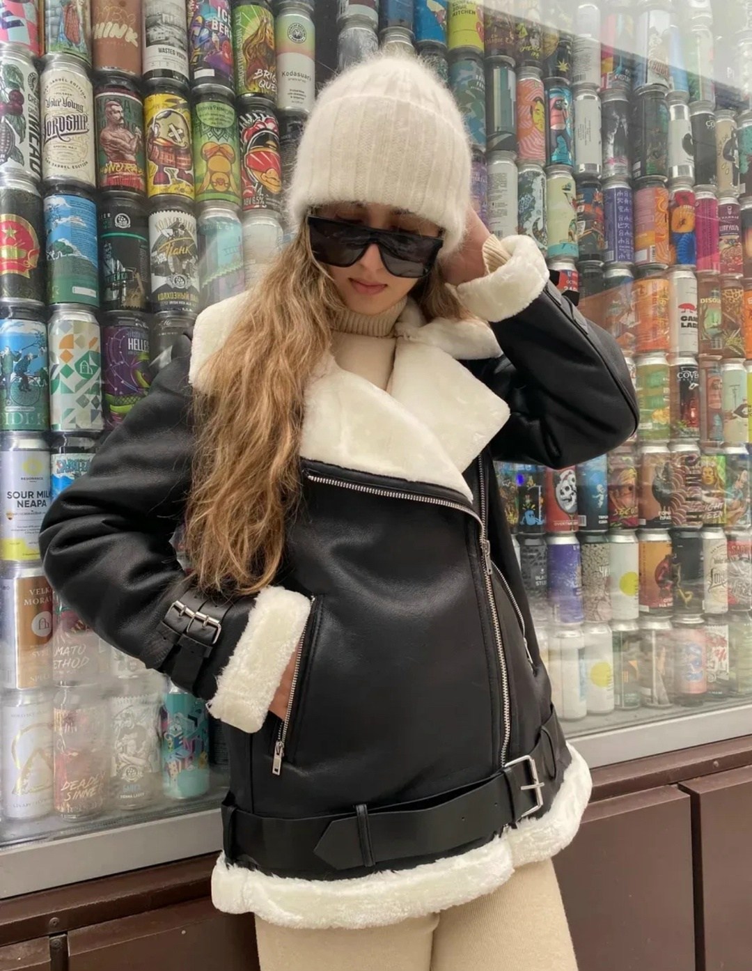 дубленка зимняя,стильная дубленка,дубленка авиатор,модные дубленки,зимняя мода