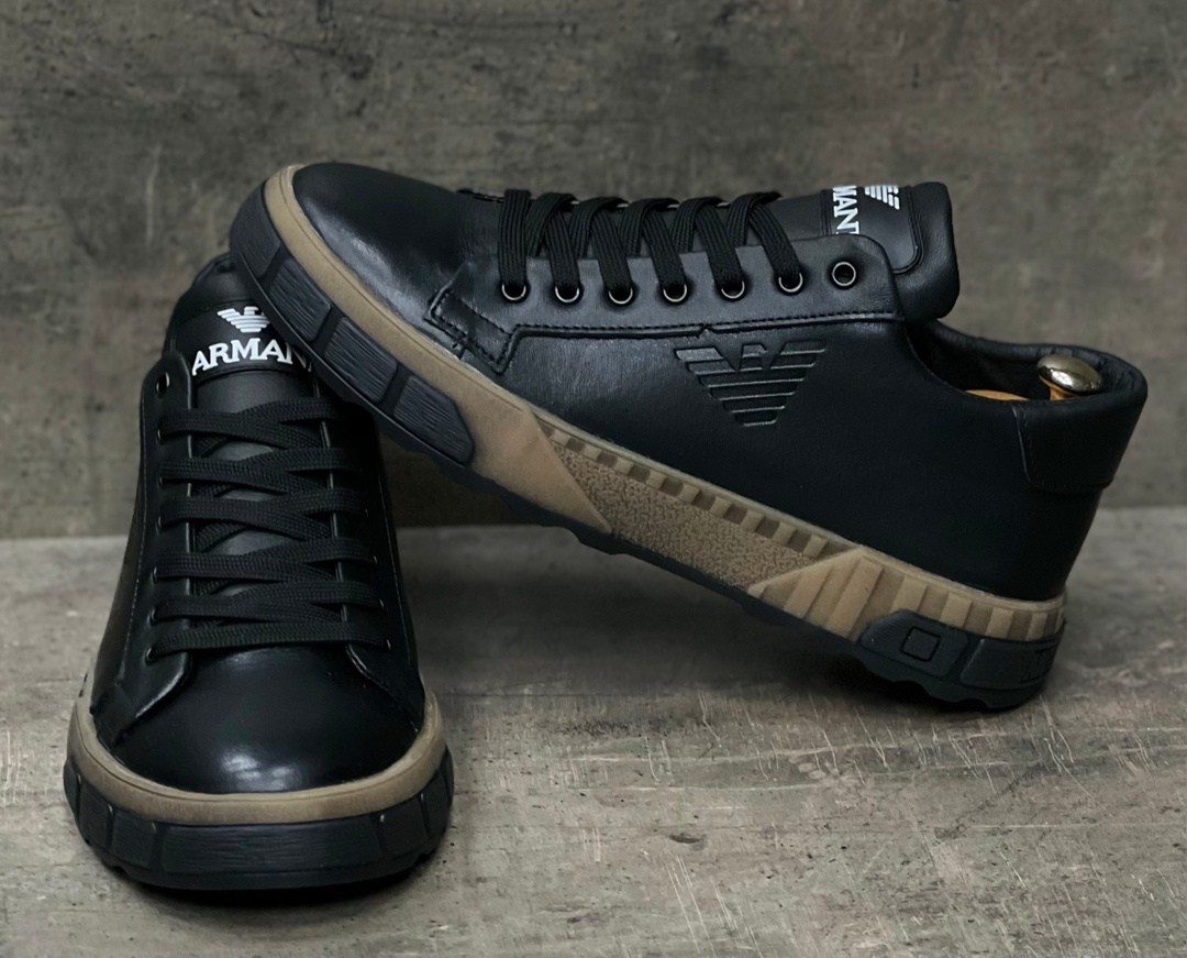 ,армани кеды кожаные,мужские кроссовки,спортивная ,кожаные кеды