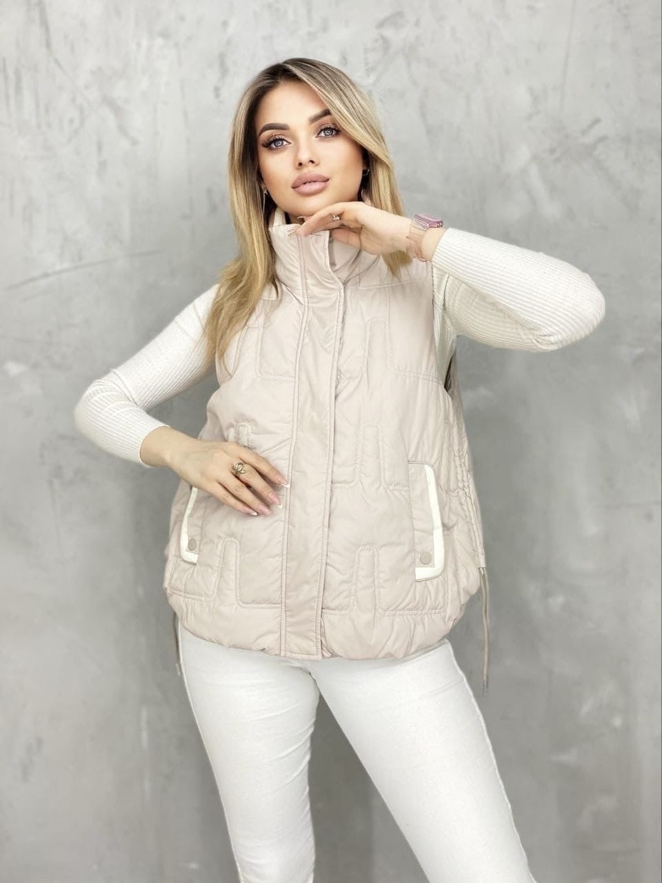 жилетка двухсторонняя,женские жилетки,женские жилеты,жилет,демисезонный жилет