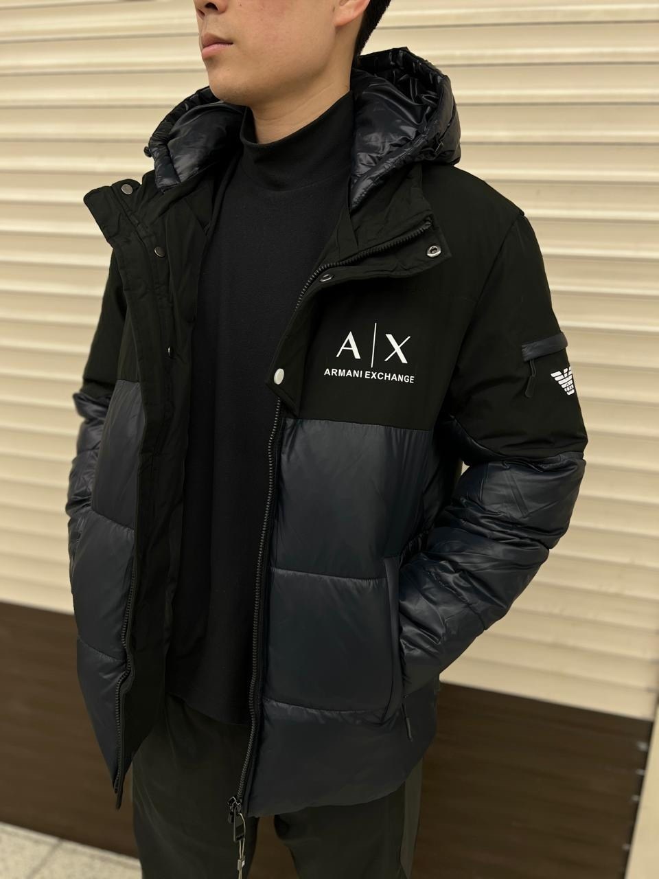 мужская зимняя куртка,куртка пуховик мужская,куртка зимняя emporio armani ea7 мужская парка,пуховики мужские,куртка зимняя пуховик мужской