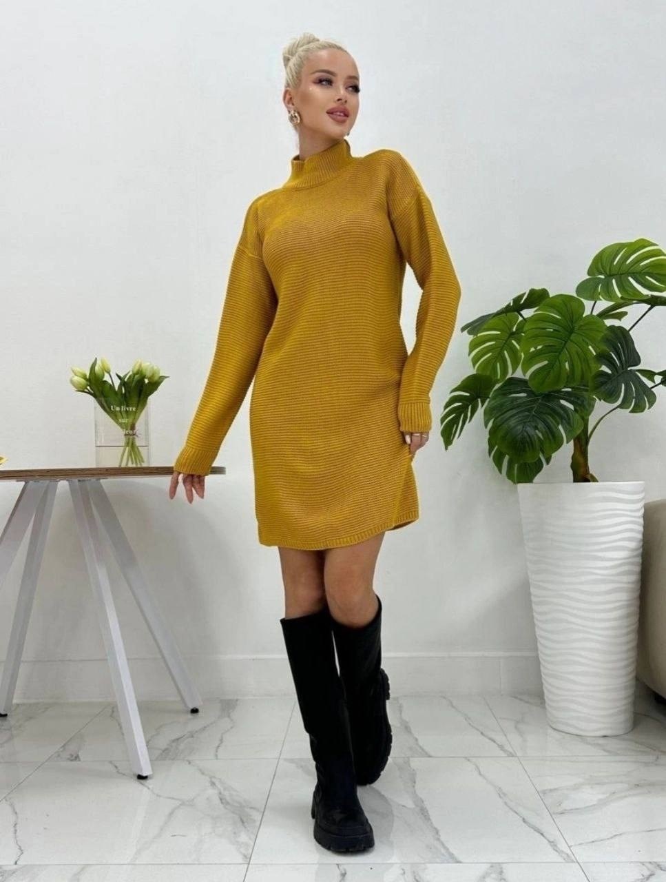 туника вязаная,туника женская,платье вязаное теплое,платье женская,вязаное женское платье