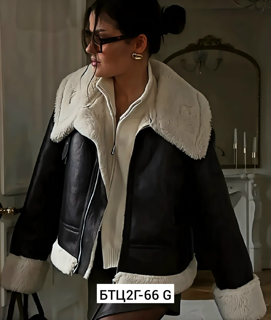 дубленка женская,стильная дубленка,дубленка авиатор,дубленка укороченная,дубленка авиатор женская