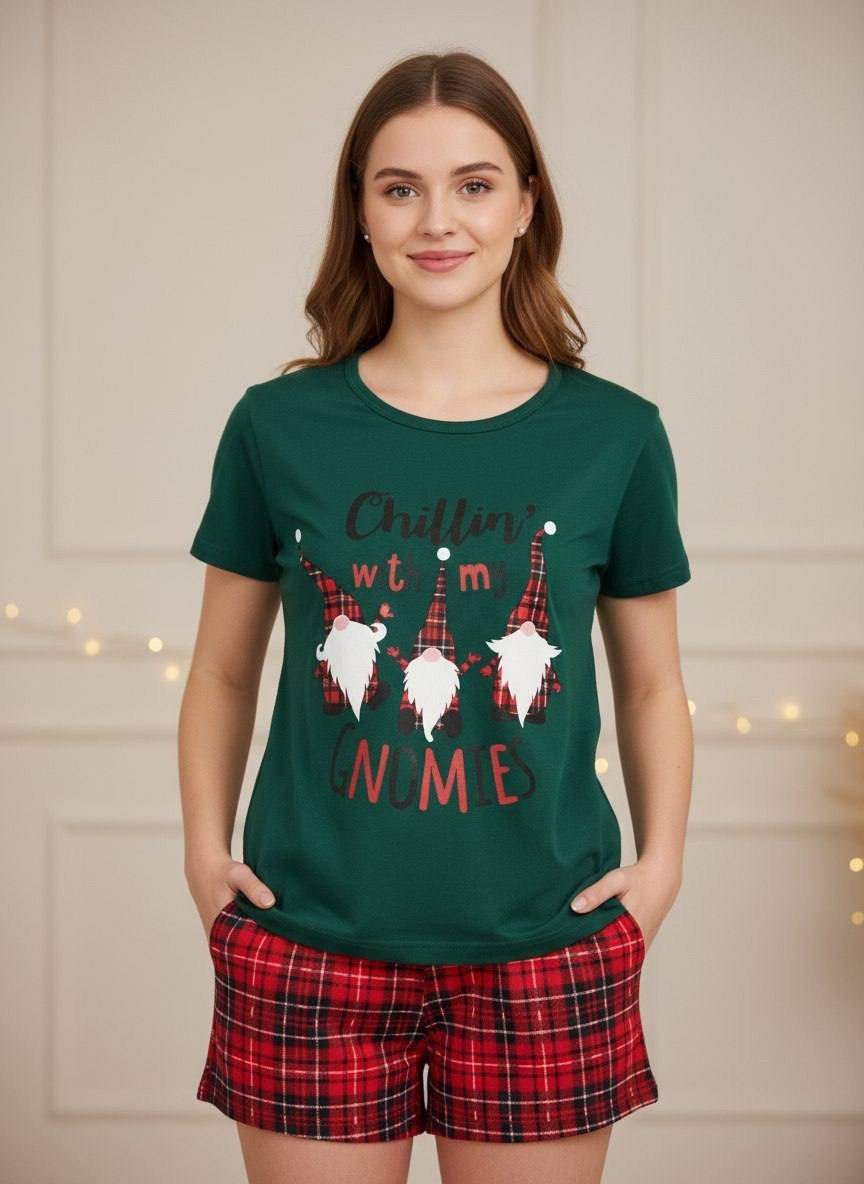 пижама новогодняя,пижама женская новогодняя,пижама женская,женская пижама с шортами,пижама новый год