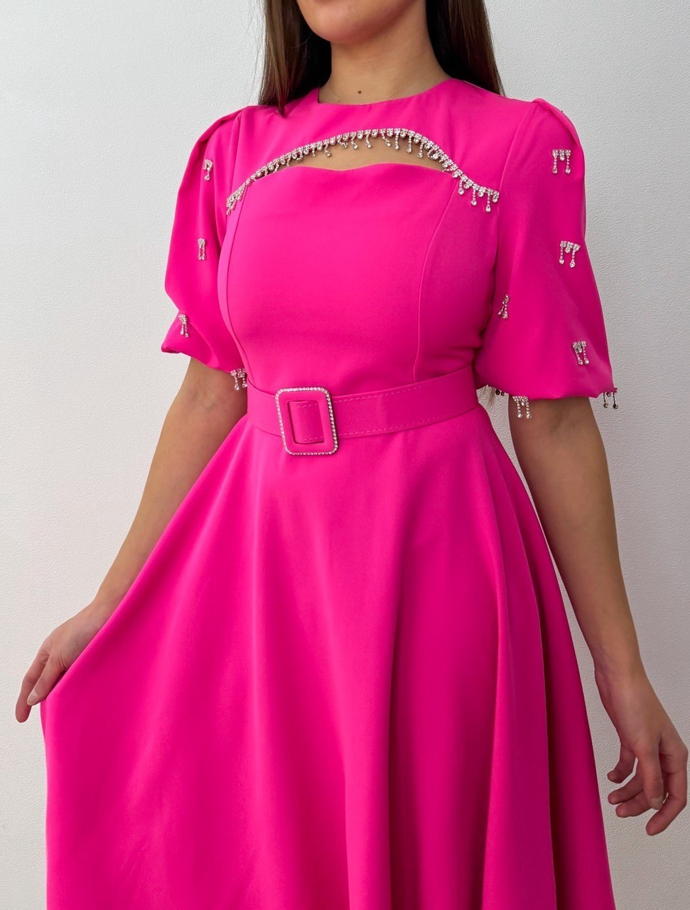 платье креп,платье с поясом,элегантное платье,модное платье,платье