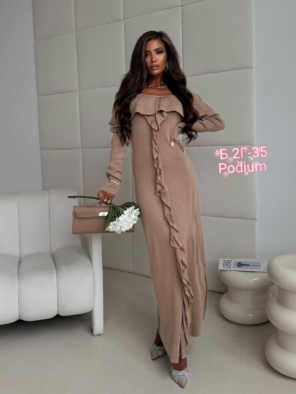 трикотажное платье,платье вязаное,модное платье,стильное платье,платье длинное