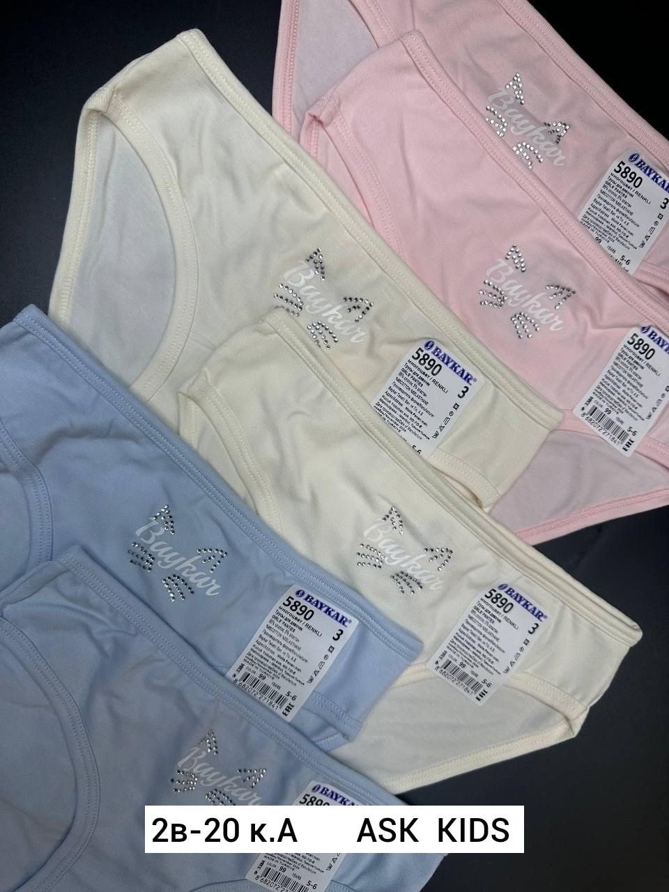 комплект трусов для девочек baykar,комплект трусов слипы baykar для девочек,детское нижнее белье для девочек,трусы для девочек baykar,трусы для девочек