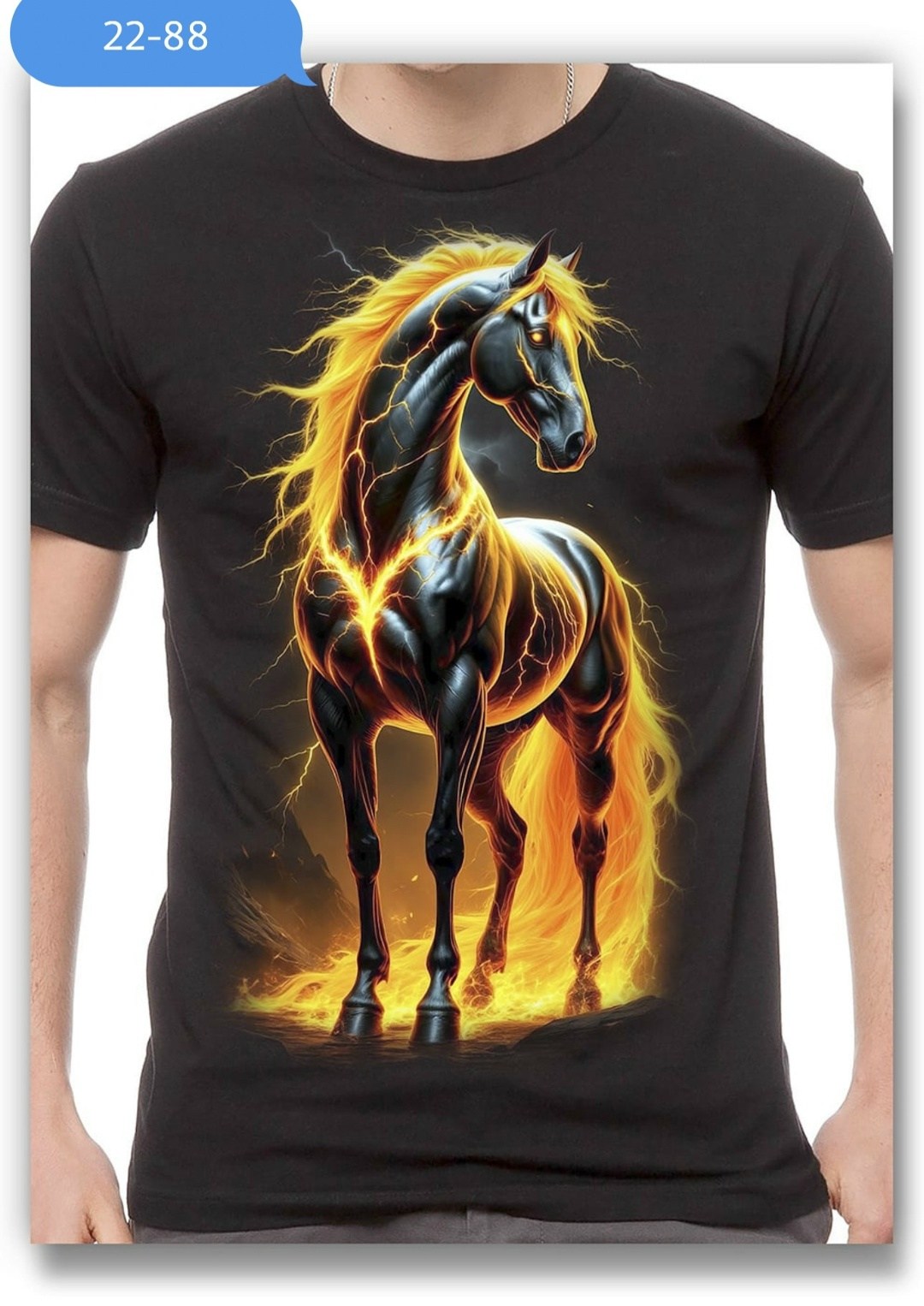 огненный конь,огненная лошадь,футболка с огненным принтом,футболка с лошадьми,принт футболки