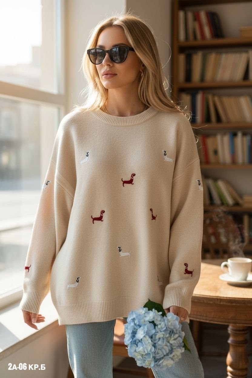 свитер с вышивкой,модные свитера,свитер,свитер с принтом,женские свитера