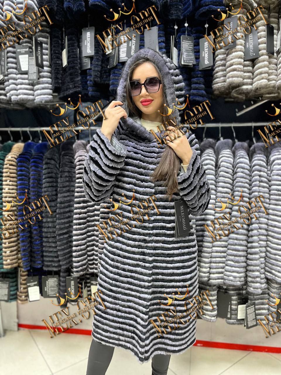 меховое пальто с капюшоном,меховое пальто,пальто из норки,вязаное норковое пальто,норковое пальто