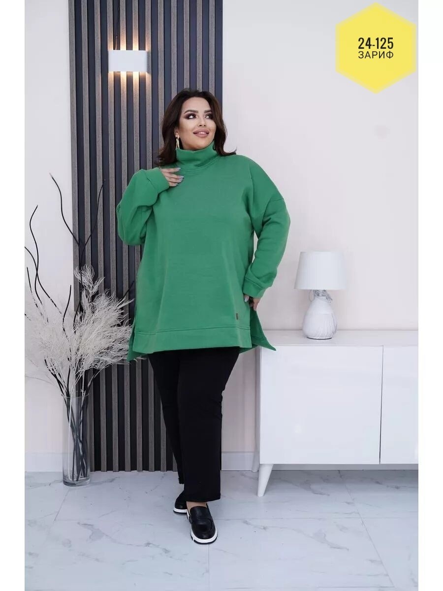 туника большие размеров,толстовки больших размеров,одежда больших размеров,свитшот стиль,зеленый свитшот