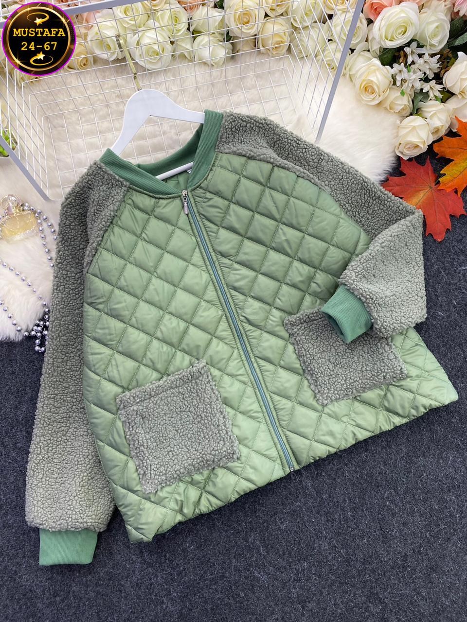 комбинированная куртка,повседневная куртка,куртка модная,женская короткая куртка из овечьей шерсти,теплая куртка