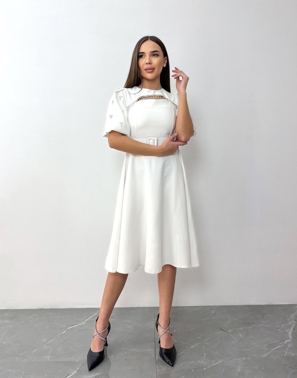 платье креп,платье с поясом,элегантное платье,модное платье,платье