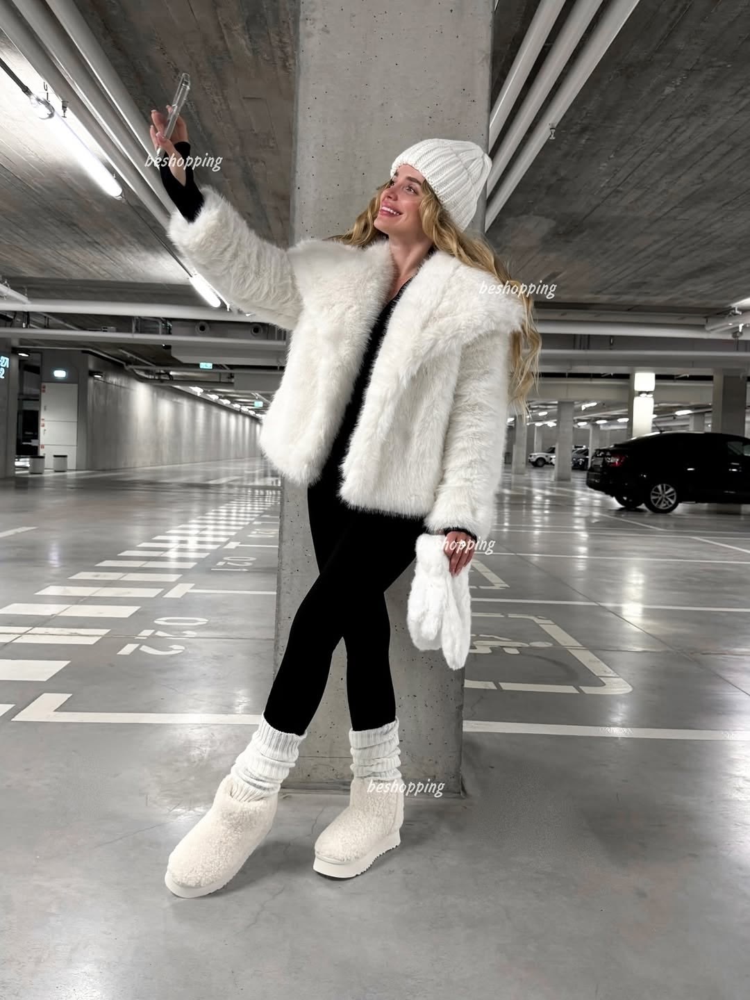 зимние образы,белая шуба,зимний стиль одежды,зимний стиль,шуба стиль