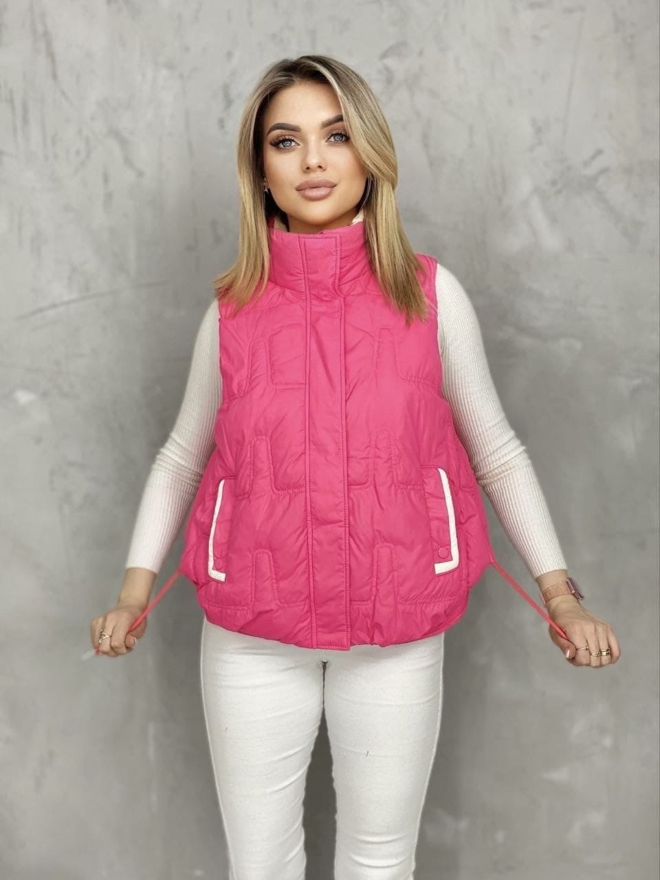 жилетка двухсторонняя,женские жилетки,женские жилеты,жилет,демисезонный жилет