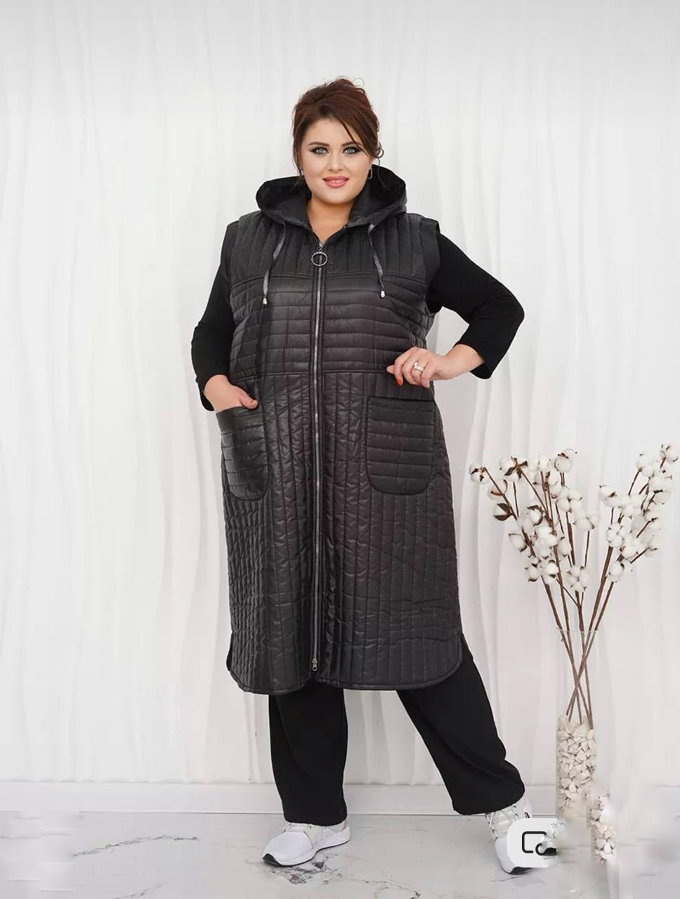 жилет стеганный удлиненный больших размеров,удлиненный жилет жилет женский утепленный стеганый,жилет больших размеров стеганый,жилетка женская больших размеров,жилетка на синтепоне