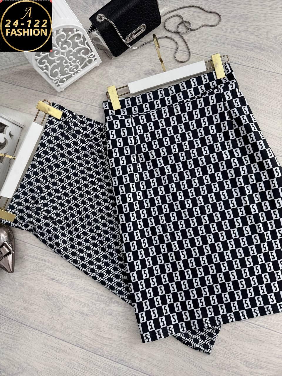 женская юбка,юбка,юбка с узором,трикотажная юбка,юбка с принтом